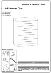 overstock D717-05 Assembly Instructions Manual