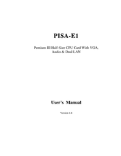 ETOP PISA-E1 User Manual