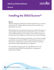 365id Scanner Installation Manual