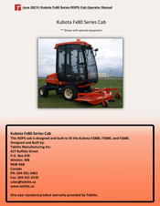 Tiktite Kubota F3080 Operator's Manual