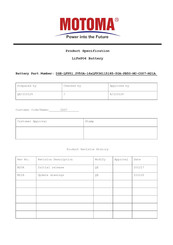 MOTOMA LFP51.2V50Ah Manual