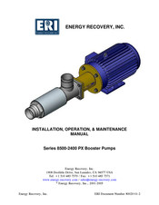 Energy Recovery HP-8503 Installation, Operation & Maintenance Manual