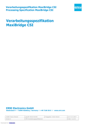 ERNI MaxiBridge CSI Processing Specification