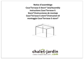 Chalet-Jardin Couv'Terrasse E-Store Assembly Instructions Manual