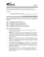 Harnois ABRI SPA Assembly Instructions Manual