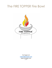 FIRE TOPPER Fire Bowl Manual