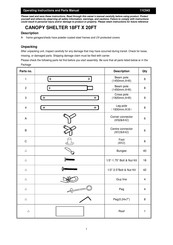 ZORO 11C543 Operating Instructions And Parts Manual