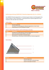 Sunnyheat 221011 Instruction