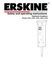 Erskine Attachments 110X Safety And Operating Instructions Manual