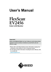 Eizo FlexScan EV2456-BK User Manual