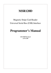 Scancode MSR120D Programmer's Manual