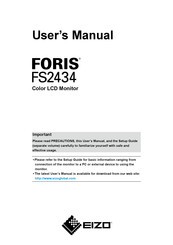 Eizo FORIS FS2434 User Manual