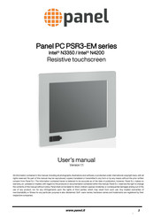 panel PSR315 User Manual