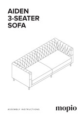 mopio 3-SEATER SOFA Assembly Instructions Manual