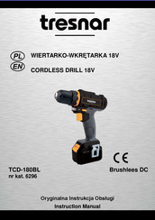 tresnar TCD-180BL Instruction Manual