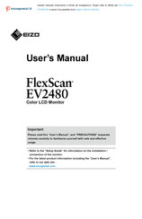 Eizo FlexScan EV2480-BK User Manual