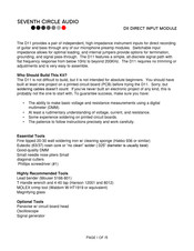Seventh Circle Audio D11 Manual