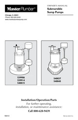 Master Plumber 540045 Owner's Manual