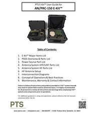 Pts E-Kit AN-150 User Manual