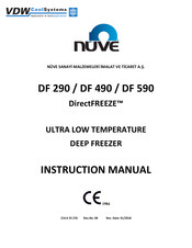 VDW nuve DirectFREEZE DF 590 Instruction Manual