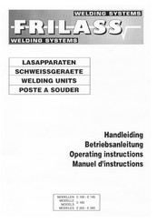 Frilass E 205 TURBO Operating Instructions Manual