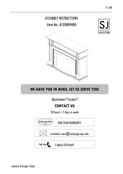 SJ COLLECTION B120009400 Assembly Instructions Manual