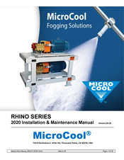 MicroCool RHINO 20 Installation & Maintenance Manual