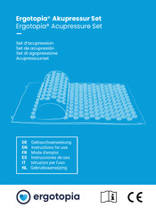 ergotopia Acupressure Set Instructions For Use Manual