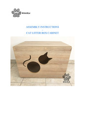 AthletiCat Cat Litter Box Cabinet Assembly Instructions Manual