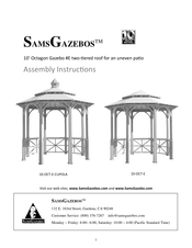 SAMSGAZEBOS 10-OCT-E-CUPOLA Assembly Instructions Manual