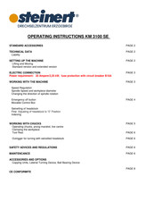 steinert KM 3100 SE Operating Instructions Manual