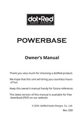 dotRed Audio Designs POWERBASE Owner's Manual