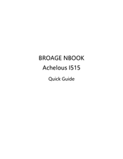 Broage NBOOK Quick Manual