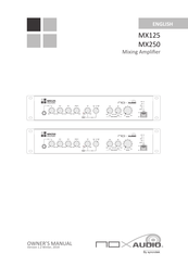 syncrotek Nox Audio MX125 Owner's Manual
