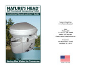 NATURE'S HEAD Self-Contained Composting Toilet Installation Manual And User's Manual