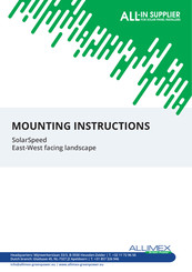 ALLIMEX SolarSpeed Mounting Instructions
