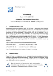 SPEL Smart4house RE-00 Series Installation And Operating Instructions Manual
