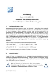 SPEL Smart4house RE-00 Series Installation And Operating Instructions Manual