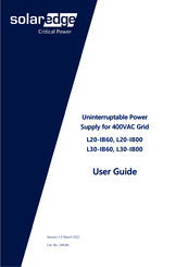 SolarEdge L30-IB60, L30-IB00 User Manual