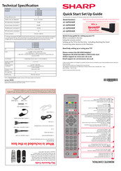 Sharp LC-32FI5442K Quick Start Manual