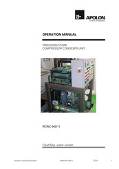 APOLON RCWC-04D11 Operation Manual