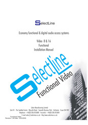 SelectLine Video 16 Installation Manual