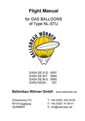 Ballonbau Worner NL-STU Flight Manual