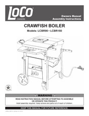 LOCO COOKERS LCBR150 Owner's Manual & Assembly Instructions