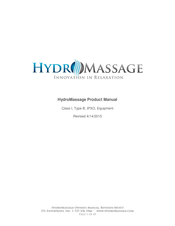 HydroMassage 340 Series Owner's Manual