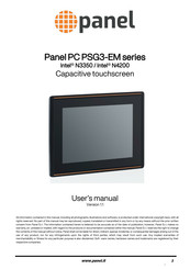 panel PSG316 User Manual