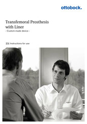 Otto Bock Transfemoral Prosthesis with Liner Instructions For Use Manual
