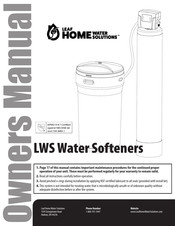 Leaf Home Water Solutions LWS1.5 Owner's Manual