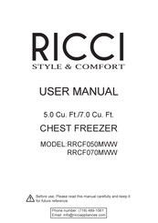 Ricci RRCF070MWW User Manual