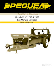 Skibo PEQUEA 250P Operator's Manual